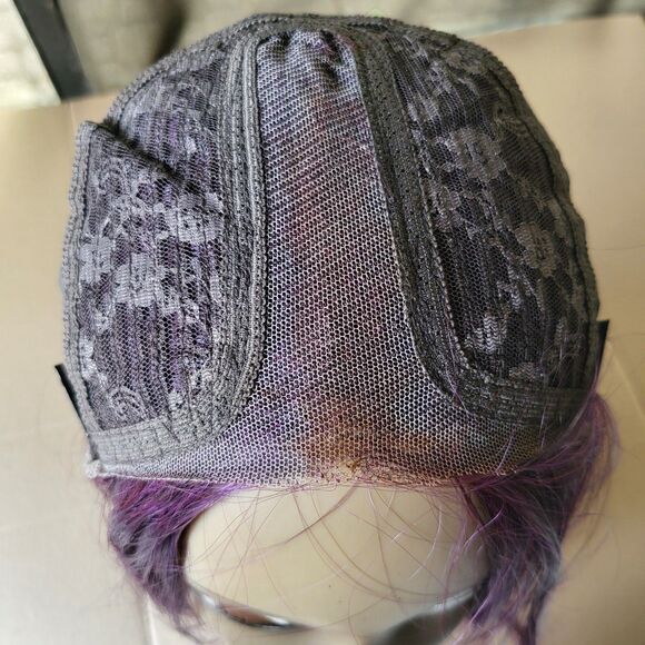 20in Purple Bob Wig new no tags, - Picture 5 of 8